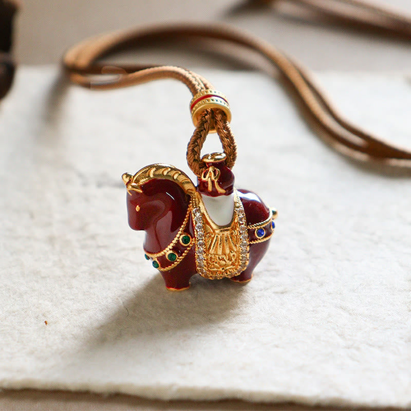 Wear FengShui Year Of The Horse Copper Balance Necklace Pendants