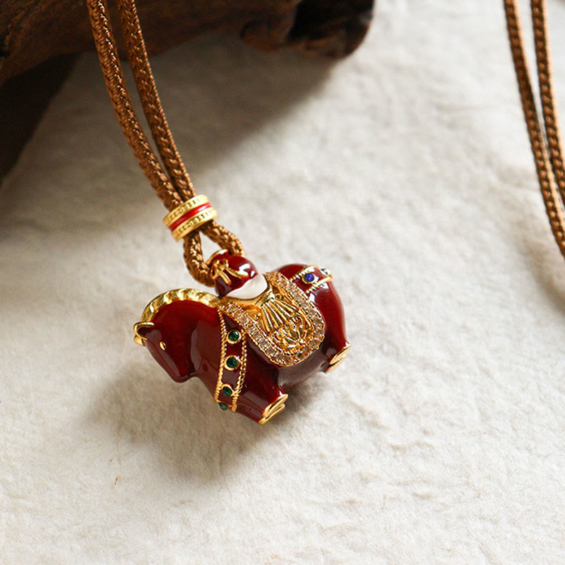 Wear FengShui Year Of The Horse Copper Balance Necklace Pendants
