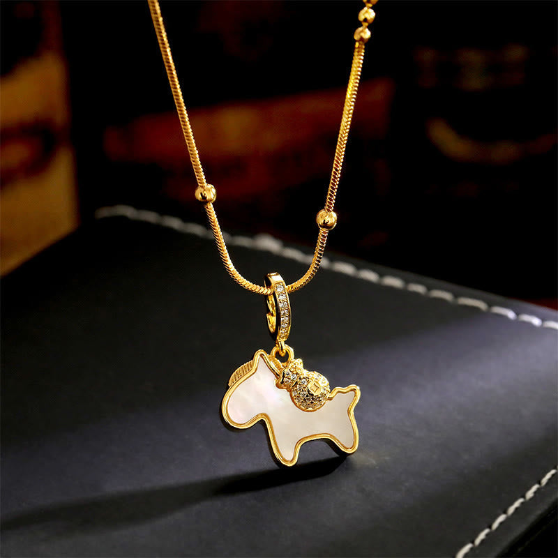 Wear FengShui Year Of The Horse Copper Luck Necklace Pendants