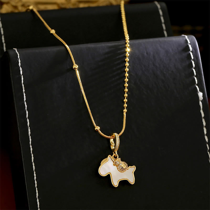 Wear FengShui Year Of The Horse Copper Luck Necklace Pendants