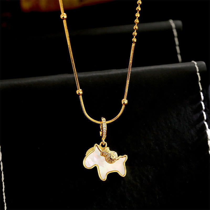 Wear FengShui Year Of The Horse Copper Luck Necklace Pendants