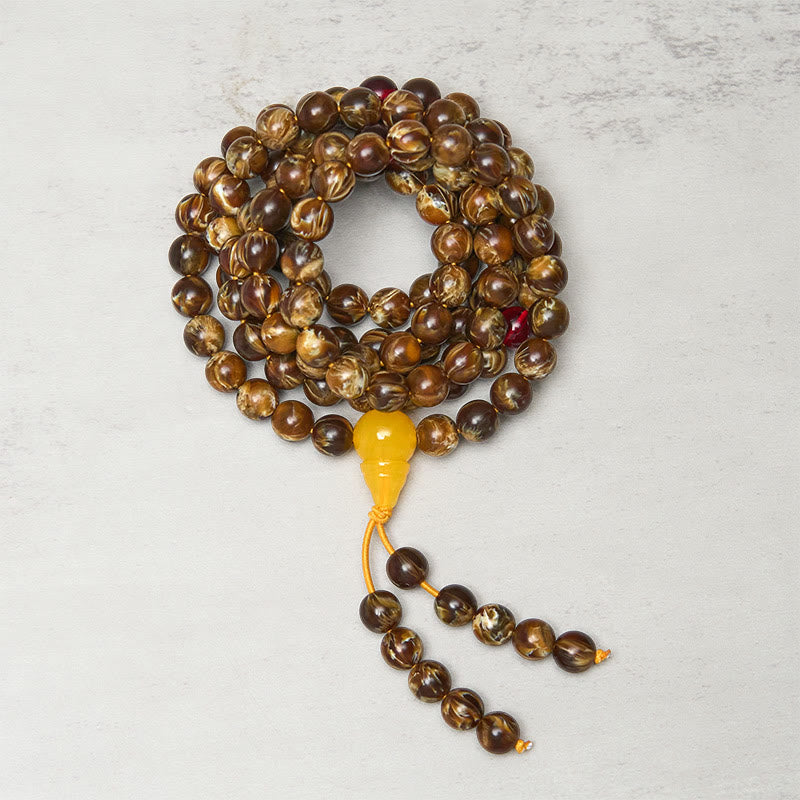 Wear FengShui 108 Beads Multicolored Amber Gourd Charm Mala
