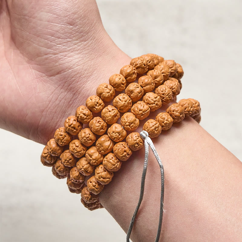 Wear FengShui Tibetan 108 Beads Bodhi Seed Wealth Auspiciousness Mala