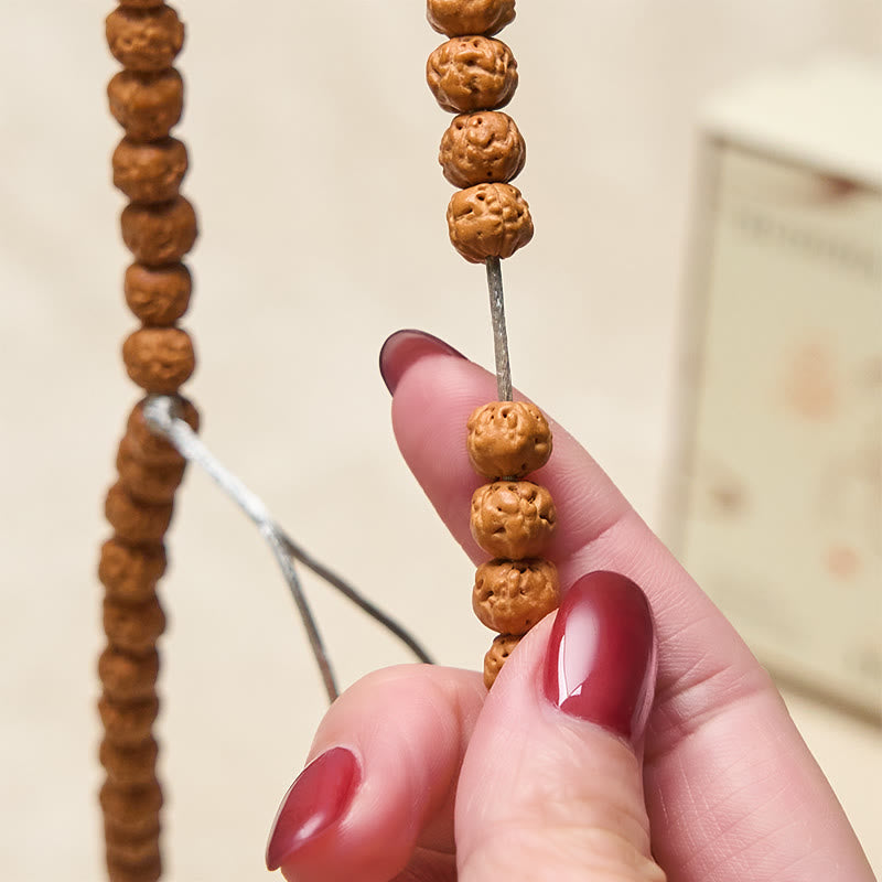 Wear FengShui Tibetan 108 Beads Bodhi Seed Wealth Auspiciousness Mala