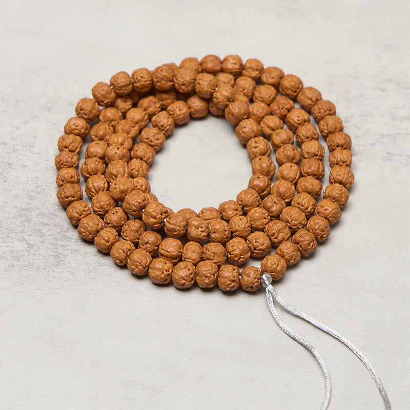 Wear FengShui Tibetan 108 Beads Bodhi Seed Wealth Auspiciousness Mala