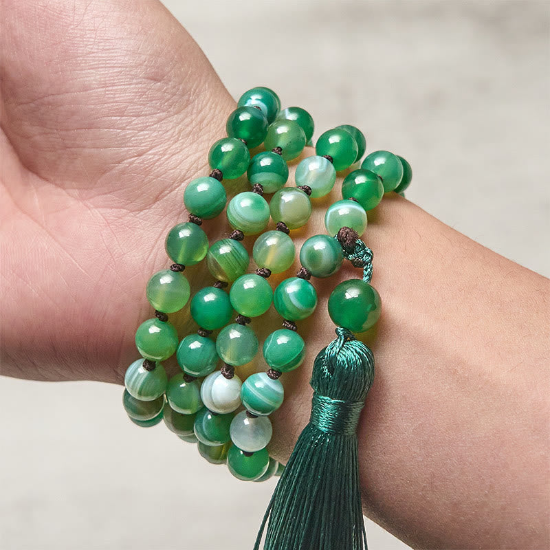 Wear FengShui Bead Malachite Tassel Protection Bracelet