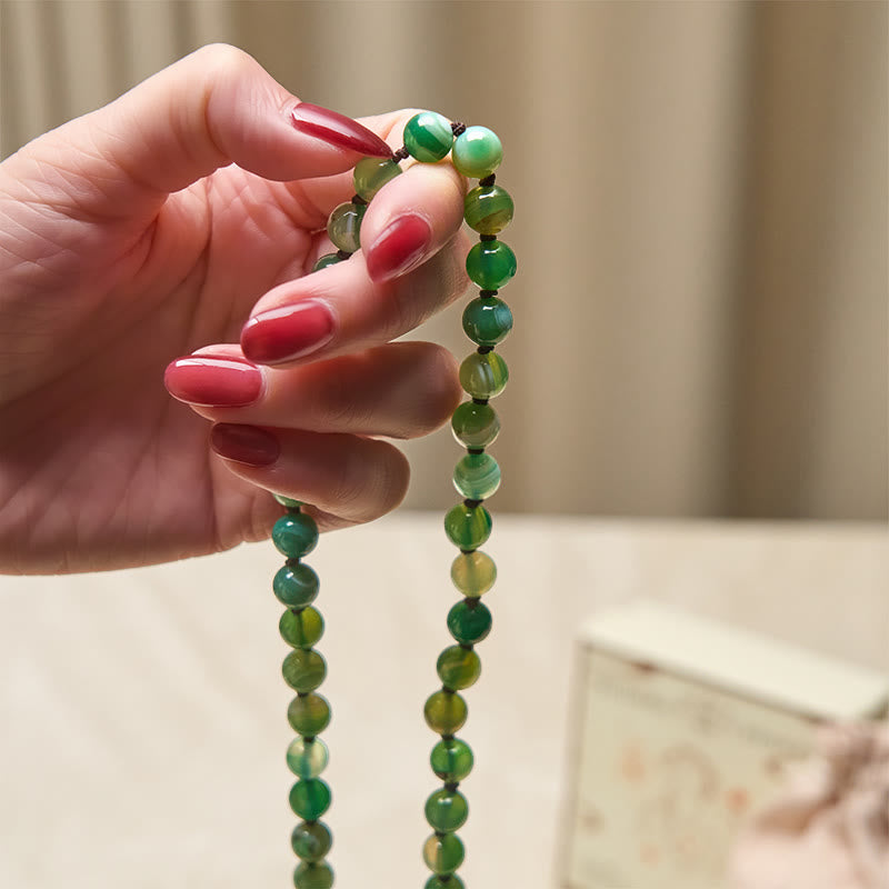 Wear FengShui Bead Malachite Tassel Protection Bracelet