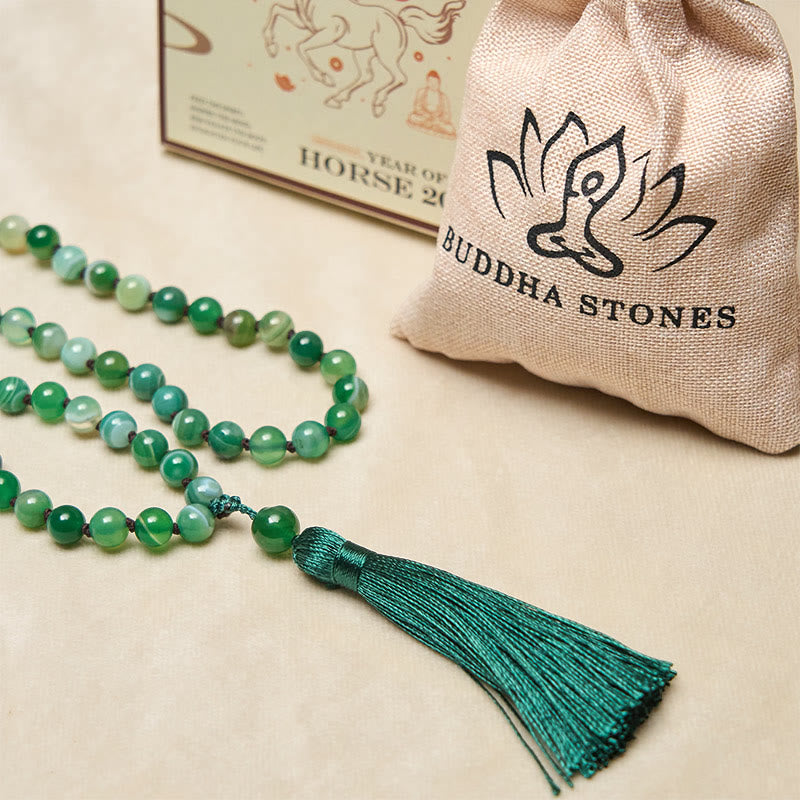 Wear FengShui Bead Malachite Tassel Protection Bracelet