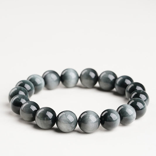Wear FengShui Eagle's Eye Stone Positive Calm Beaded Bracelet