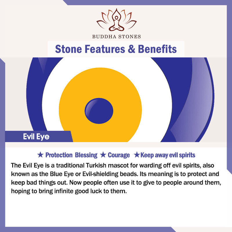 Wear FengShui Titanium Steel Evil Eye Balance Necklace Pendants