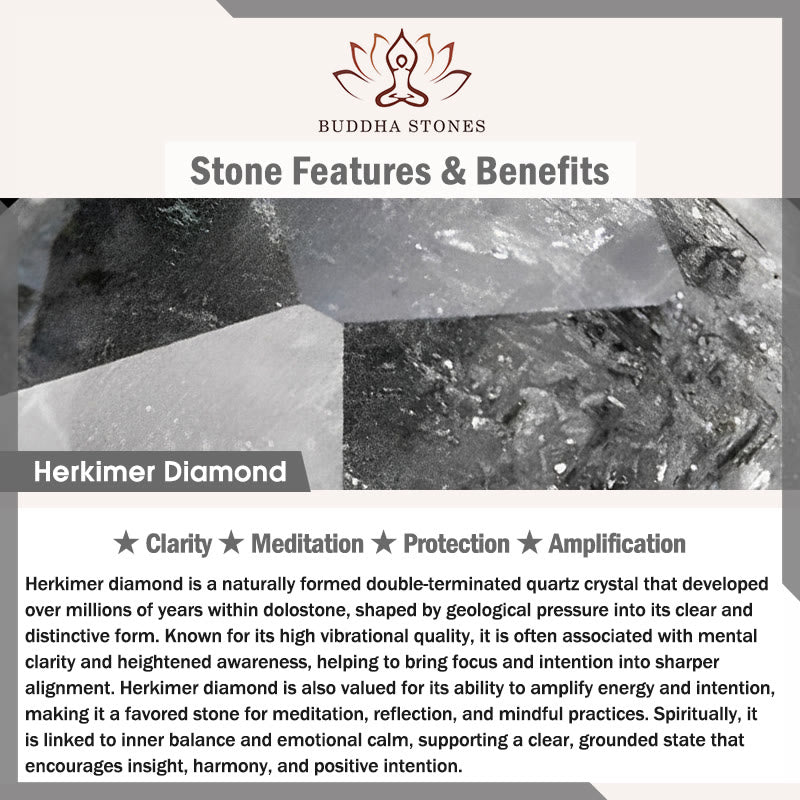 Wear FengShui Herkimer Diamond Protection Meditation Bracelet