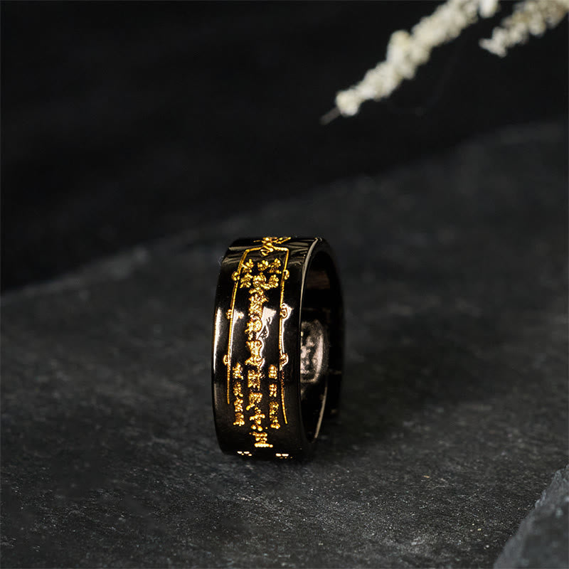 Wear FengShui Copper Word Adjustable Balance Ring