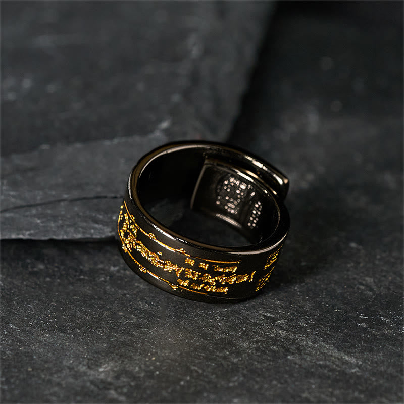 Wear FengShui Copper Word Adjustable Balance Ring