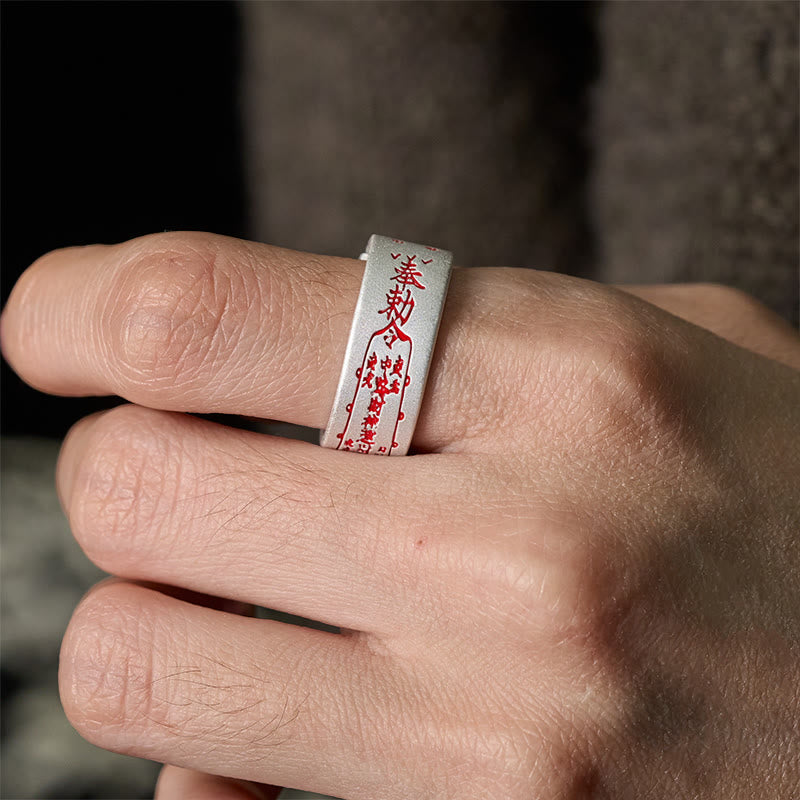 Wear FengShui Copper Word Adjustable Balance Ring