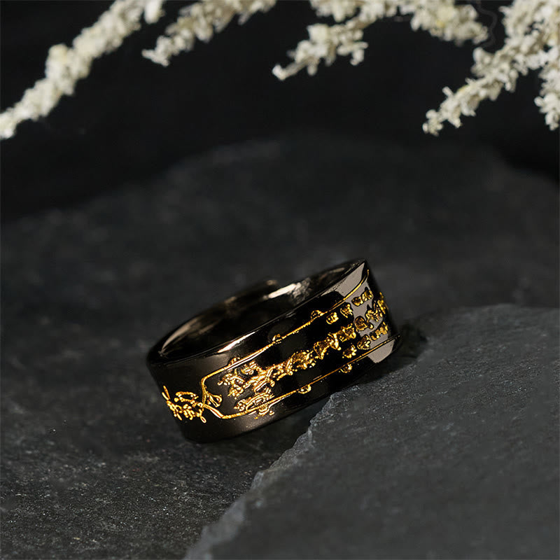 Wear FengShui Copper Word Adjustable Balance Ring