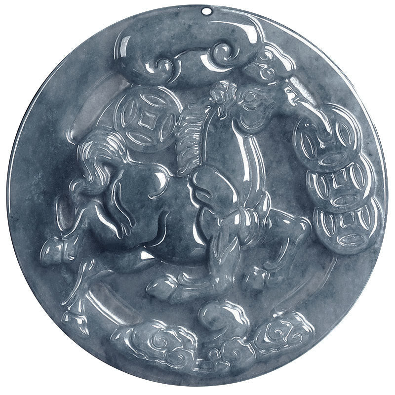 Wear FengShui Year Of The Horse Jade Prosperity Abundance Necklace Pendants
