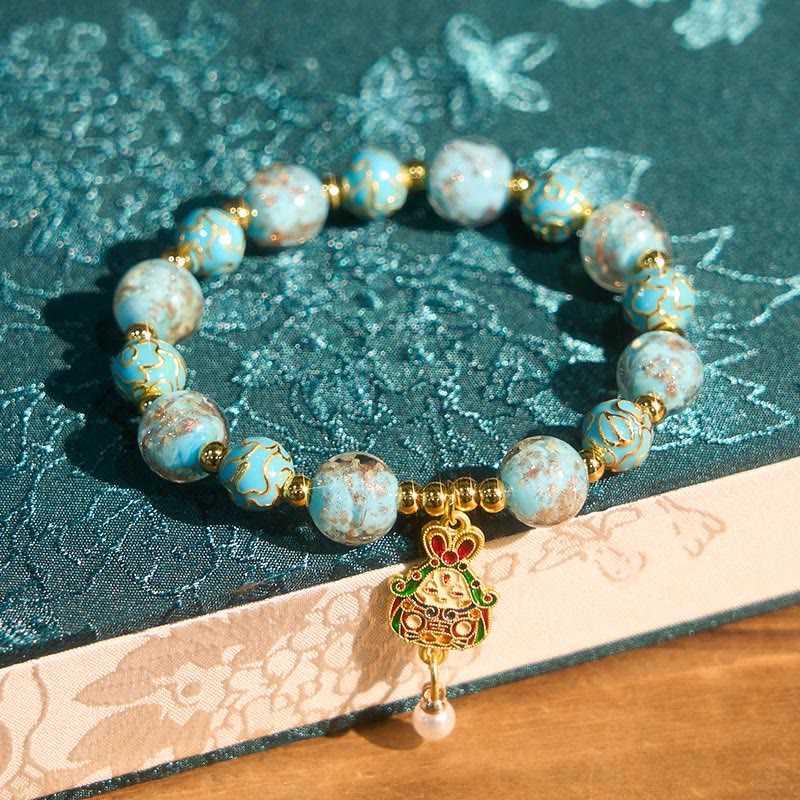 Wear FengShui Rabbit Liuli Glass Luck Bracelet