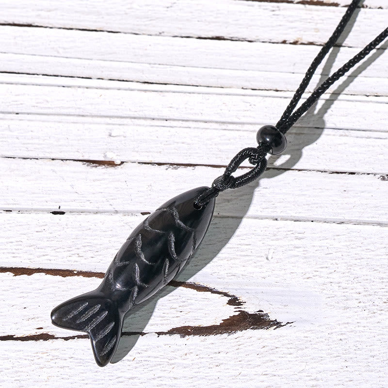 Wear FengShui Carving Koi Fish Pink Crystal Indian Agate Amethyst Warmth Prosperity Necklace Pendant
