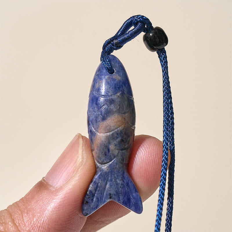 Wear FengShui Carving Koi Fish Pink Crystal Indian Agate Amethyst Warmth Prosperity Necklace Pendant