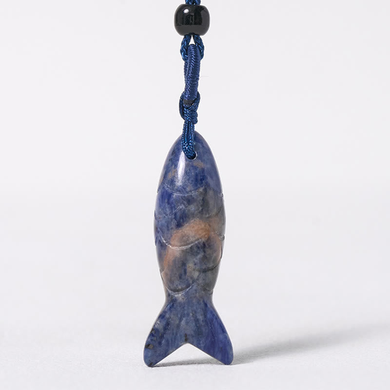 Wear FengShui Carving Koi Fish Pink Crystal Indian Agate Amethyst Warmth Prosperity Necklace Pendant