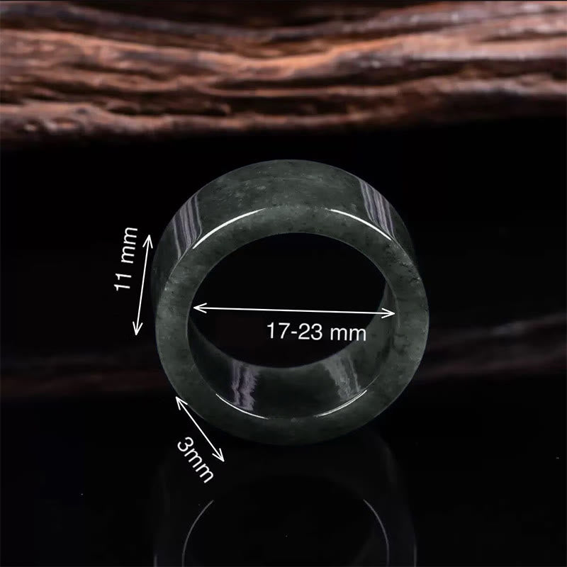 Wear FengShui Jade Prosperity Abundance Luck Ring