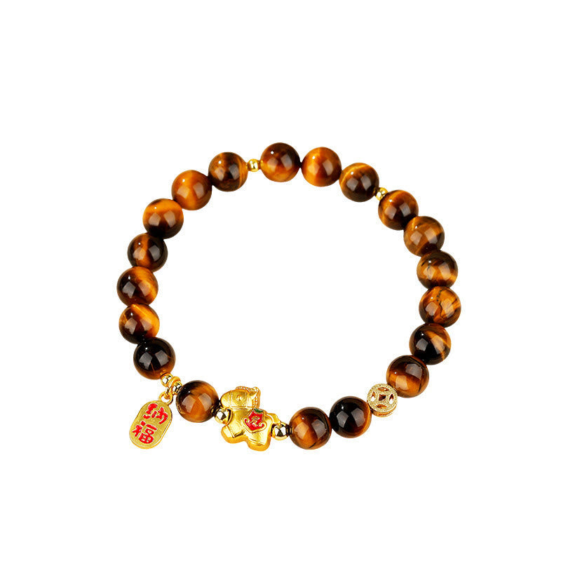 Wear FengShui Year Of The Horse Tiger Eye Courage Bracelet