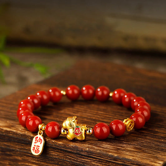 Wear FengShui Year Of The Horse South Red Agate Success Bracelet