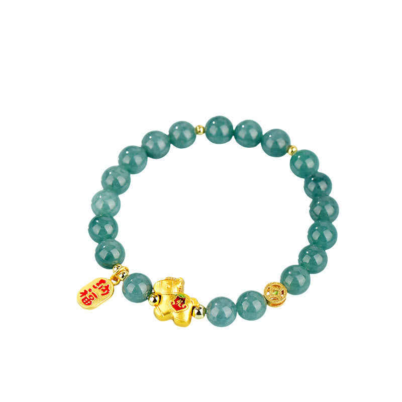 Wear FengShui Year Of The Horse Jade Prosperity Abundance Bracelet