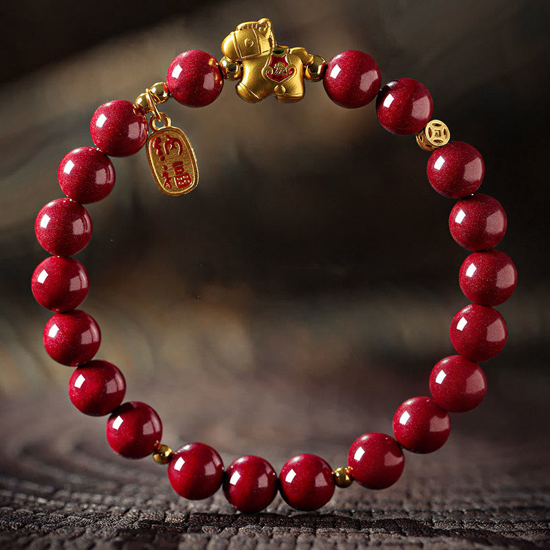Wear FengShui Year Of The Horse Cinnabar Blessing Bracelet