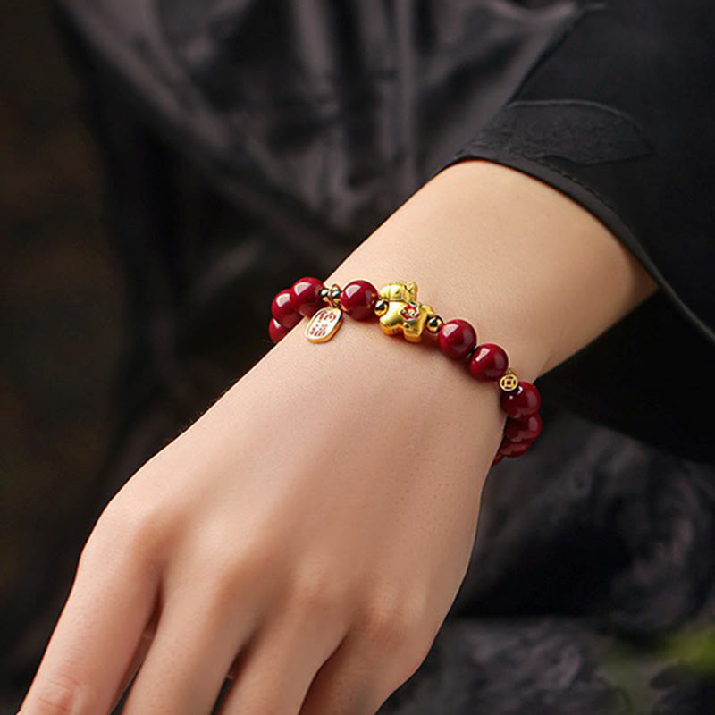 Wear FengShui Year Of The Horse Cinnabar Blessing Bracelet