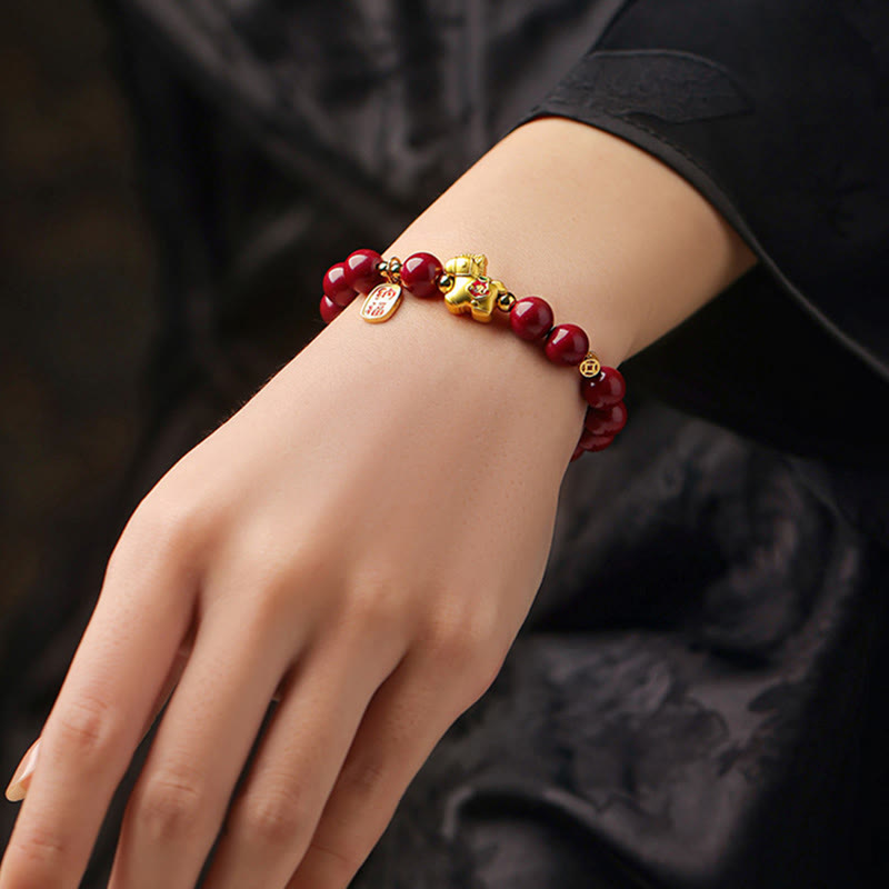 Wear FengShui Year Of The Horse Cinnabar Blessing Bracelet