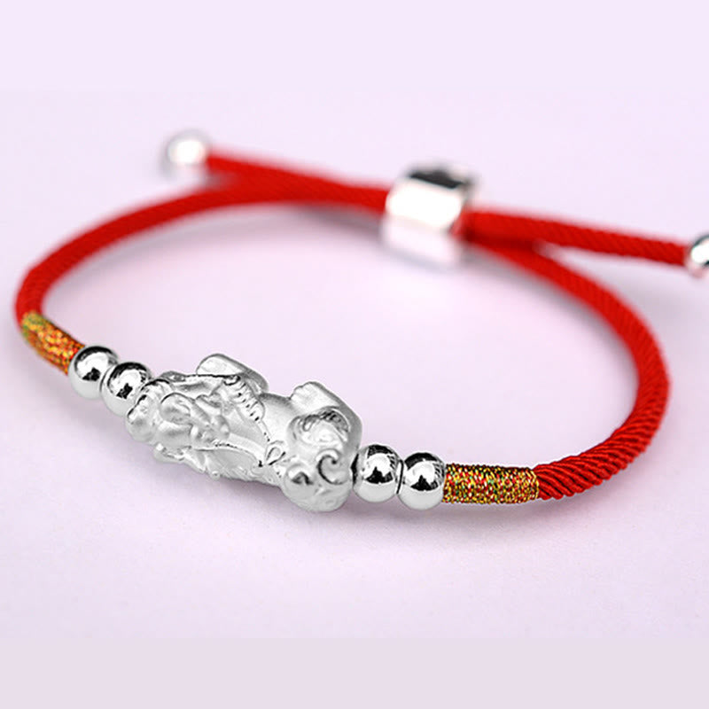 Wear FengShui 24K Gold-Plated PiXiu Luck Red String Bracelet