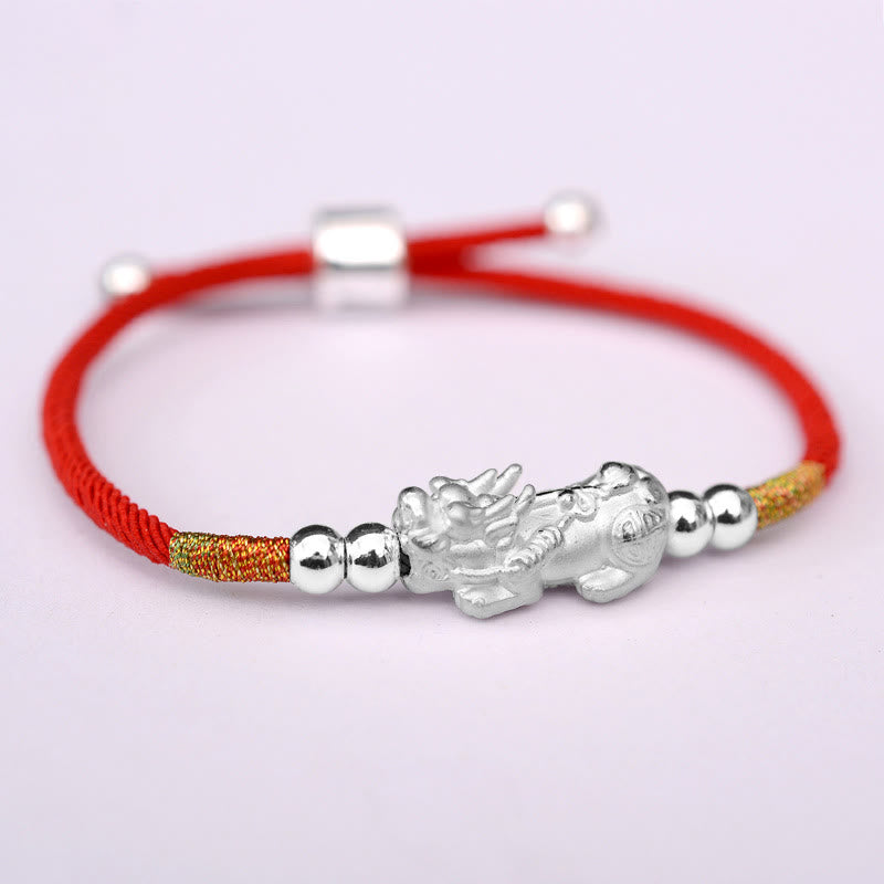 Wear FengShui 24K Gold-Plated PiXiu Luck Red String Bracelet