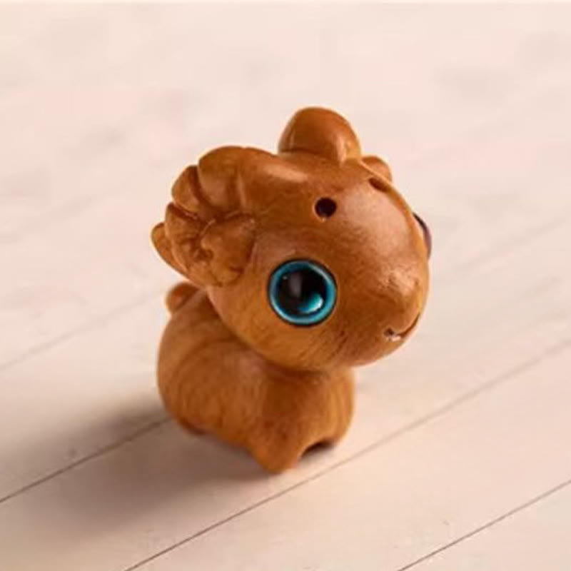 Wear FengShui Year Of The Horse Red Sandalwood Star Moon Bodhi Seed Blessing Key Chain