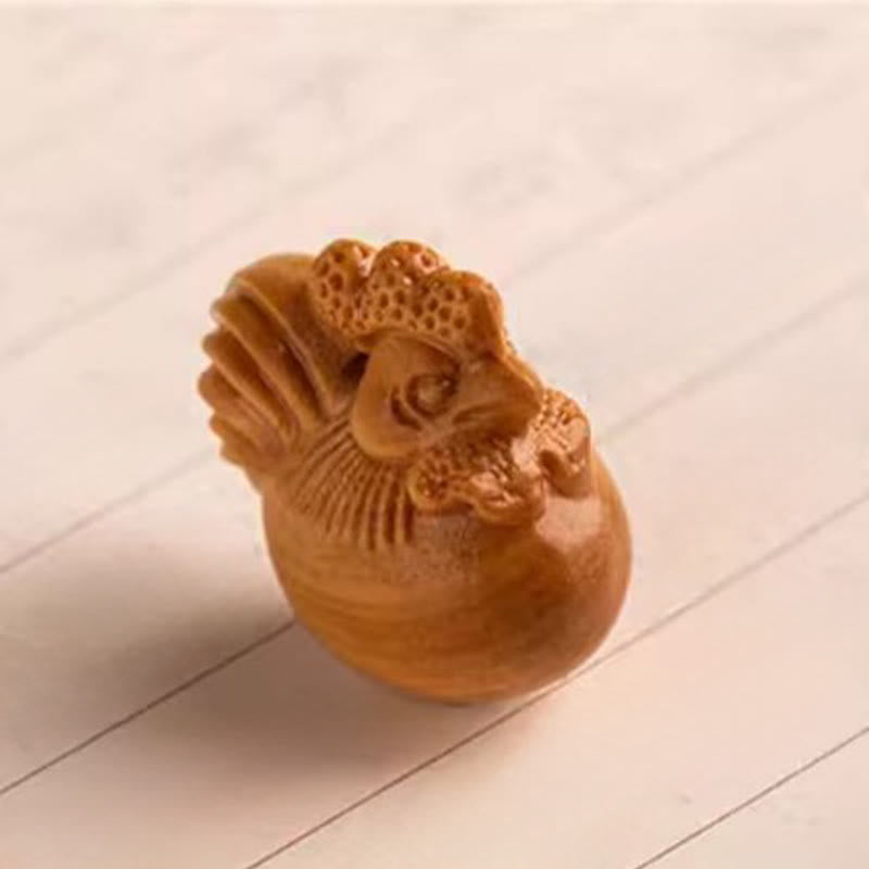 Wear FengShui Year Of The Horse Red Sandalwood Star Moon Bodhi Seed Blessing Key Chain
