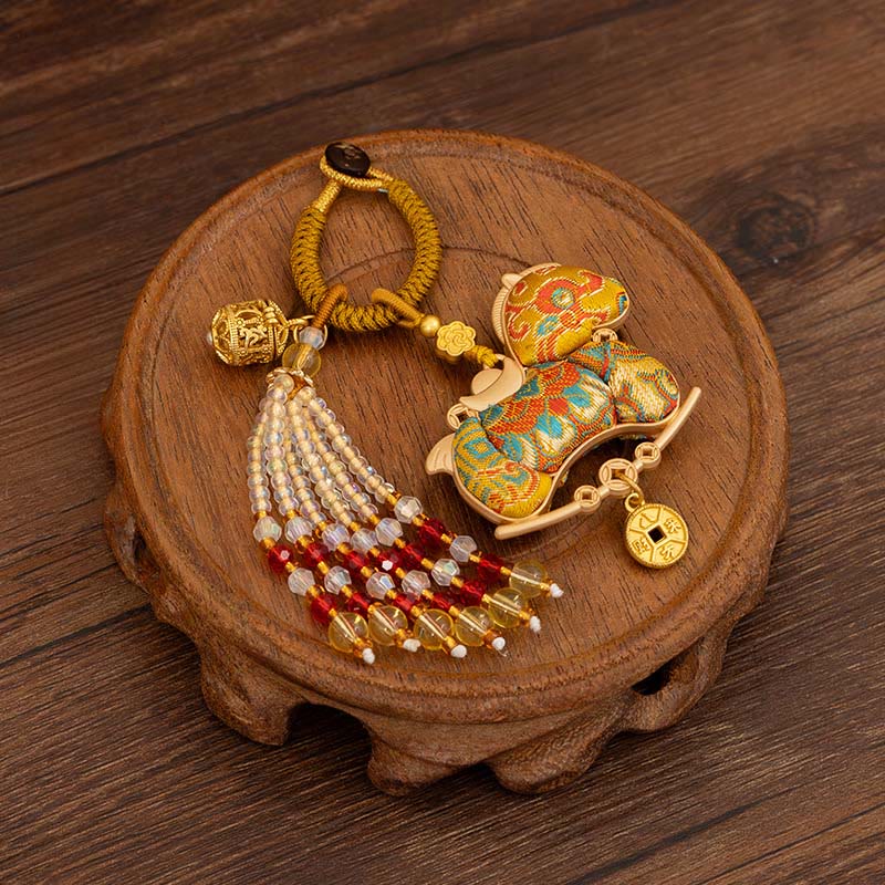 Wear FengShui Year Of The Horse Embroidery Prosperity Key Chain