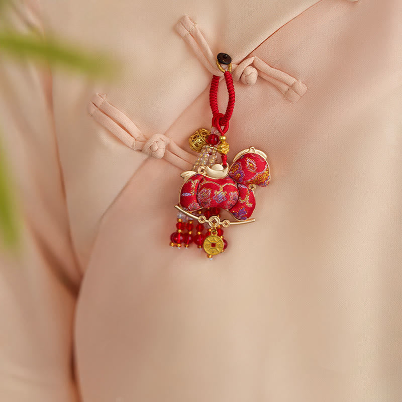 Wear FengShui Year Of The Horse Embroidery Prosperity Key Chain