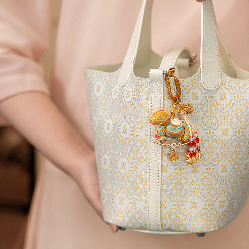 Wear FengShui Year Of The Horse Embroidery Prosperity Key Chain