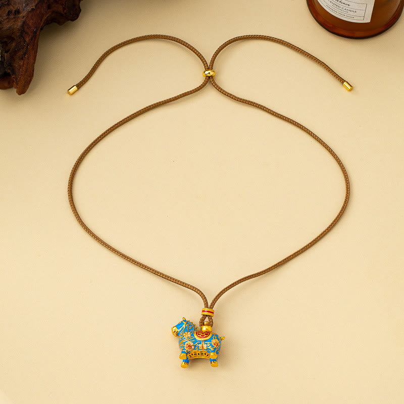 Wear FengShui Year Of The Horse Copper Wealth Necklace Pendants