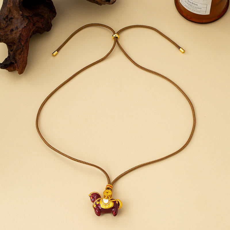 Wear FengShui Year Of The Horse Copper Wealth Necklace Pendants