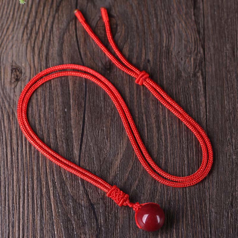 Wear FengShui Cinnabar Keep Away Evil Spirits Necklace Pendants