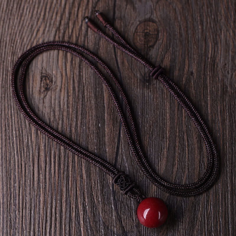 Wear FengShui Cinnabar Keep Away Evil Spirits Necklace Pendants