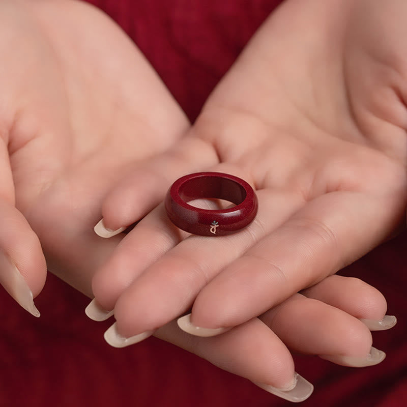 Wear FengShui Chinese Zodiac Year Of The Horse Cinnabar Blessing Ring