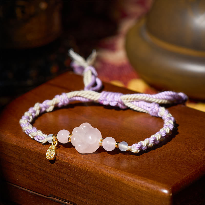 Wear FengShui Pink Crystal Cat Warmth Love Bracelet