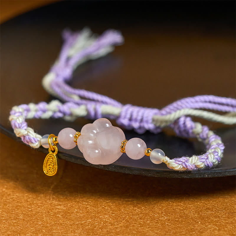 Wear FengShui Pink Crystal Cat Warmth Love Bracelet