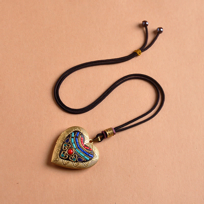 Wear FengShui Copper Kwan Yin Avalokitesvara Zakiram Wealth Pendant Necklace
