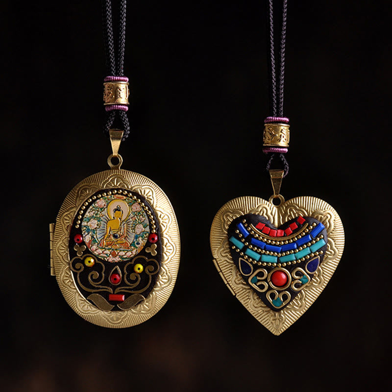 Wear FengShui Copper Kwan Yin Avalokitesvara Zakiram Wealth Pendant Necklace