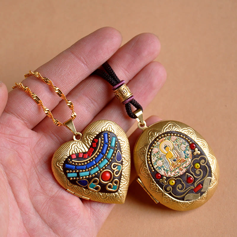 Wear FengShui Copper Kwan Yin Avalokitesvara Zakiram Wealth Pendant Necklace