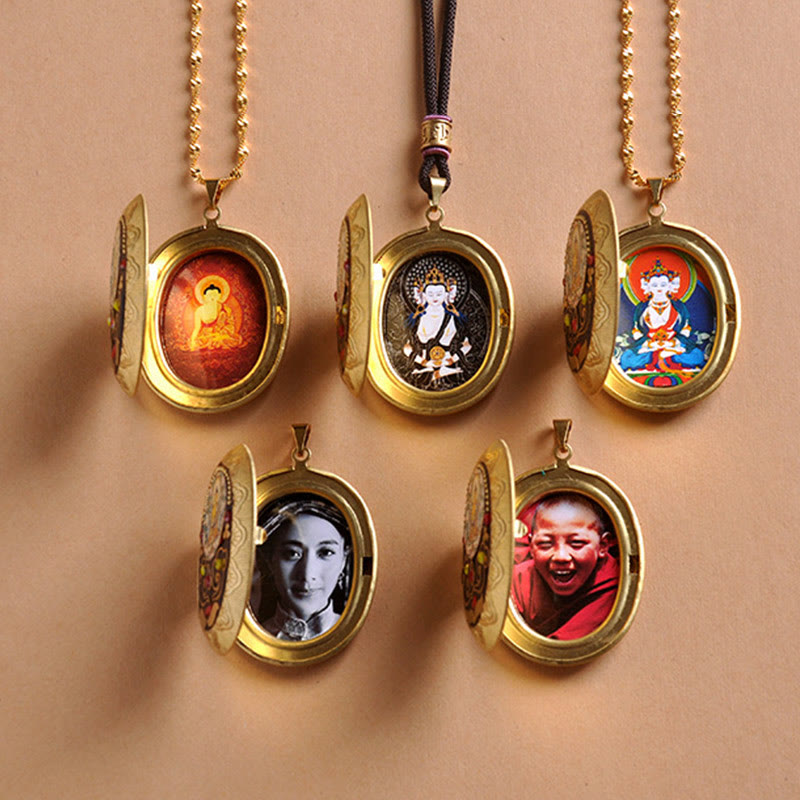 Wear FengShui Copper Kwan Yin Avalokitesvara Zakiram Wealth Pendant Necklace