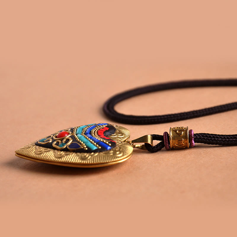 Wear FengShui Copper Kwan Yin Avalokitesvara Zakiram Wealth Pendant Necklace